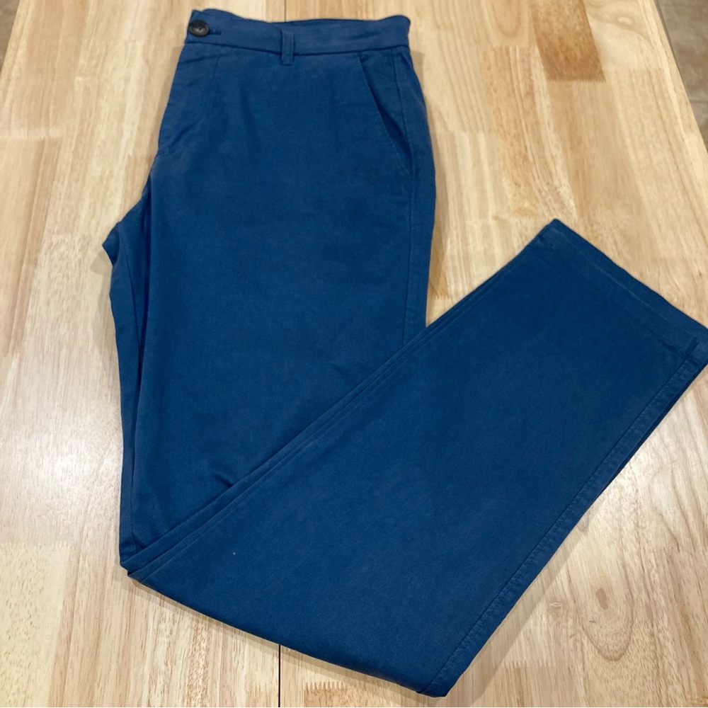 Velvet by Graham & Spencer Men’s Blue Flat Front Stretch Casual Pants Size 33